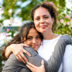 latina teenager and mother